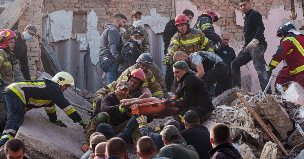 Russian strikes on Ukrainian cities kill at least 24 in a major attack that Kyiv saw coming