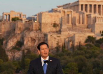 Rubio, in Greece, calls for the West to restore founding democratic principles and values