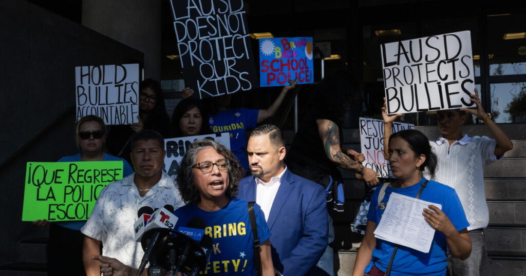 LAUSD parents demand return of school police as Franklin High mourns student