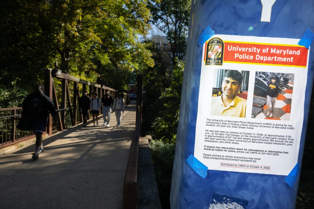 Maryland college student still missing after extensive, multiday search