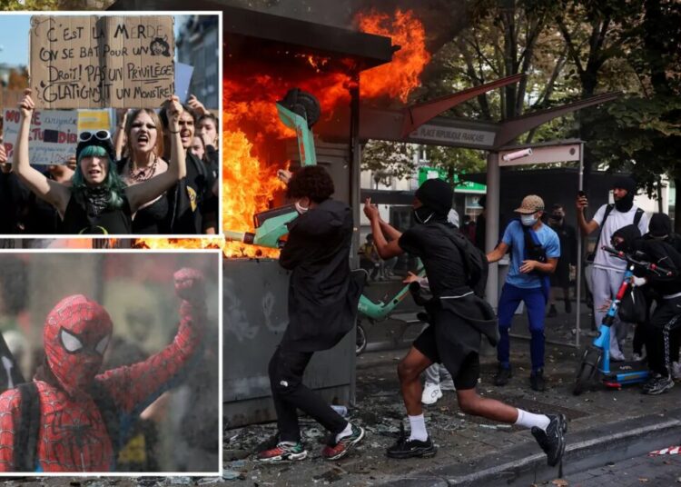 Belgian students take to streets protesting education costs in wake of France riots