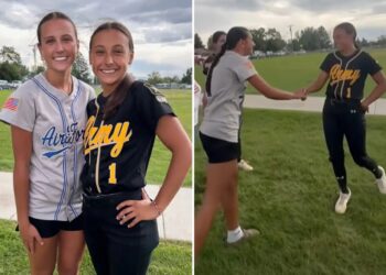 Montana high school softball player discovers long-lost sister on opposing team
