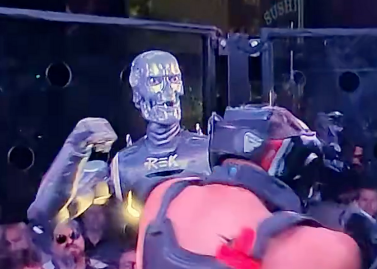 Man vs. ‘Terminator’-Like Robot in a Cage. California Called It Illegal.