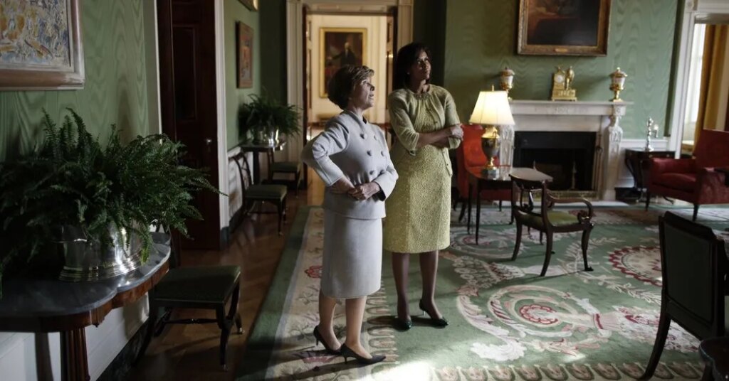 Michelle Obama, Praising Past White House Remodels, Takes Veiled Aim at Trump