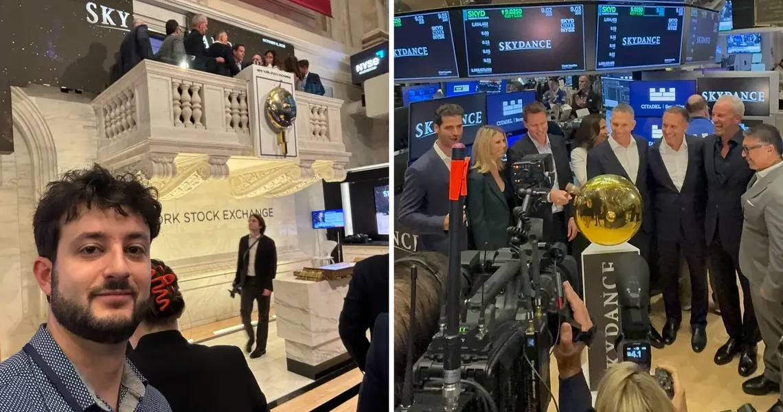 What I saw as David Ellison’s Skydance rang the opening bell at the New York Stock Exchange