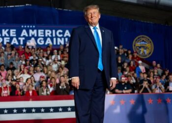 Trump Shows Up in an Affordable Suit