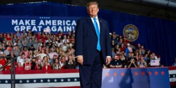 Trump Shows Up in an Affordable Suit