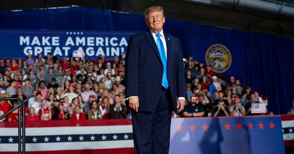 Trump Shows Up in an Affordable Suit