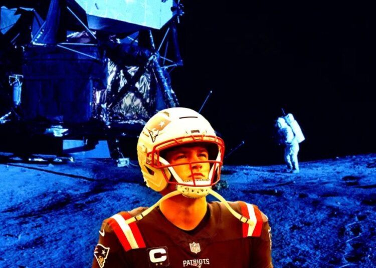 Patriots Quarterback Drake Maye Is a Moon Landing Truther, Prompting Response From NASA