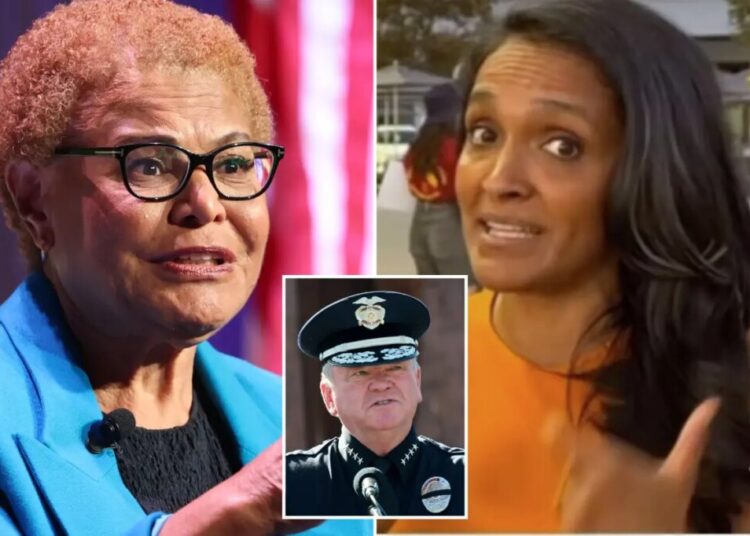 Mayor Karen Bass slams ‘irresponsible’ Nithya Raman for calling cops ‘fascist’ : ‘She has no clue’