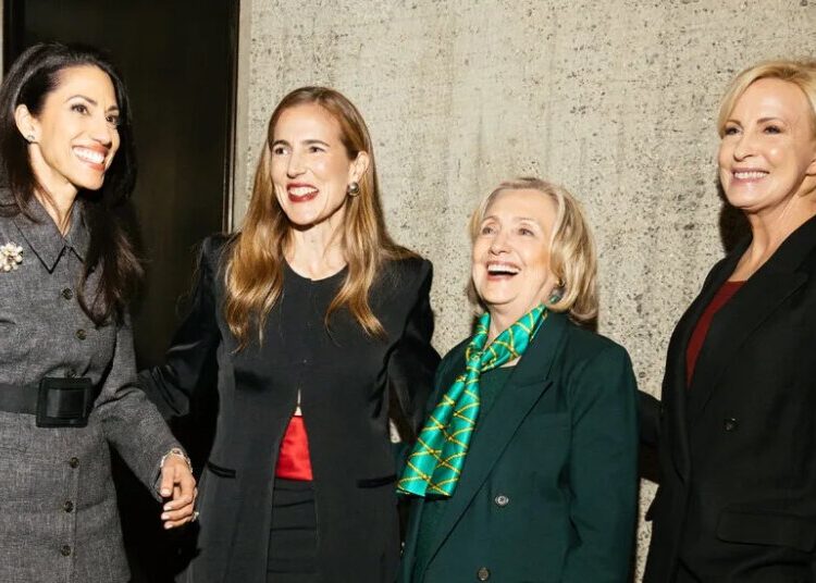 Hillary Clinton, Chloe Fineman and Esther Perel Toast the Pantsuit