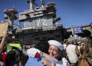 Emotion spills over as USS Abraham Lincoln returns home after controversial 321-day deployment
