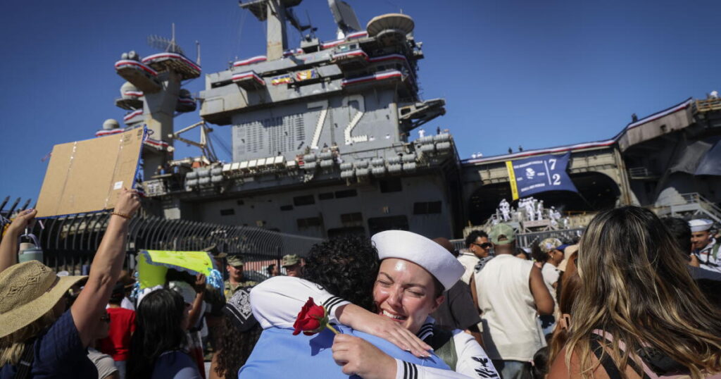 Emotion spills over as USS Abraham Lincoln returns home after controversial 321-day deployment