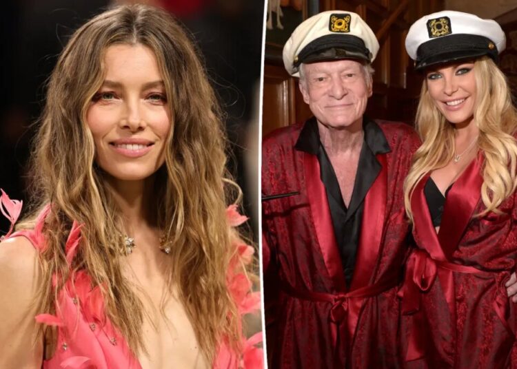Crystal Hefner asks Jessica Biel to ‘reconsider’ appearing as Hugh Hefner’s wife in upcoming ‘Playboy’ dynasty film