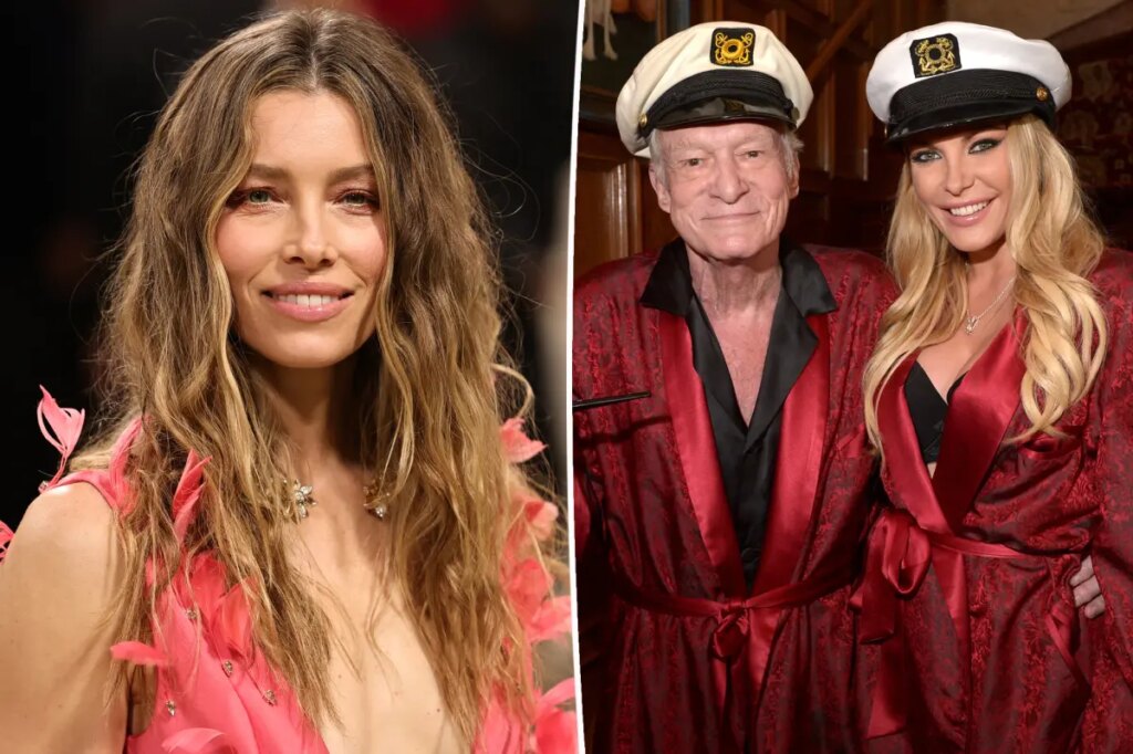 Crystal Hefner asks Jessica Biel to ‘reconsider’ appearing as Hugh Hefner’s wife in upcoming ‘Playboy’ dynasty film