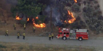 Fast-moving Danny fire prompts evacuations in Gorman, closes stretch of the I-5