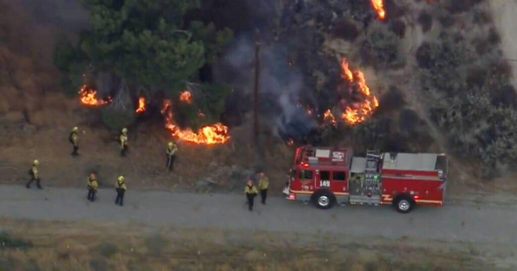Fast-moving Danny fire prompts evacuations in Gorman, closes stretch of the I-5