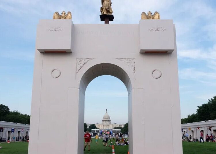 Arlington County Sues to Block Trump’s Triumphal Arch