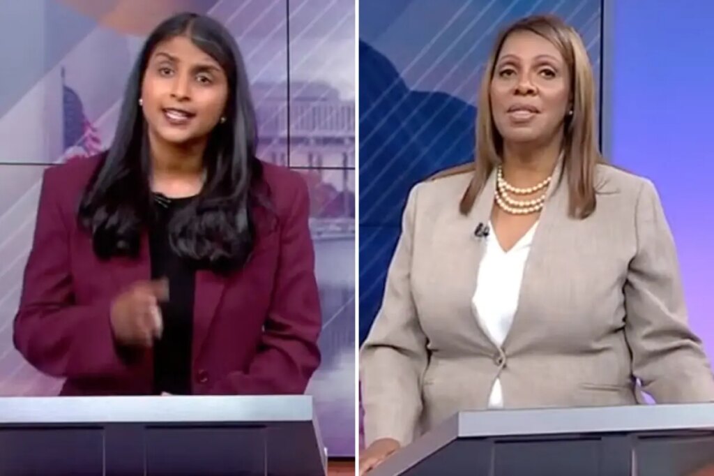 Letitia James’s GOP opponent for attorney general Saritha Komatireddy trounces in fiery NY AG debate