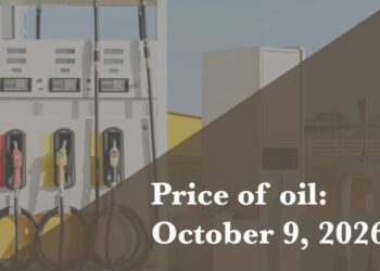 Current price of oil as of October 9, 2026