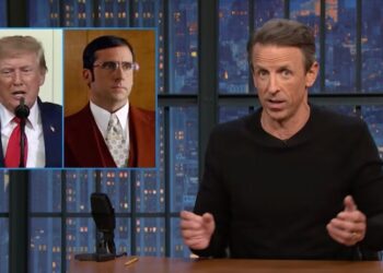 Seth Meyers Rethinks Which ‘Anchorman’ Character Trump Is After Latest Rallies