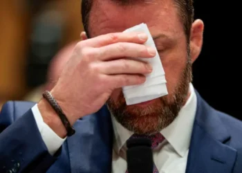 ‘Snowflake’ Markwayne Mullin lambasted for ‘clutching’ stress ball during tense briefing