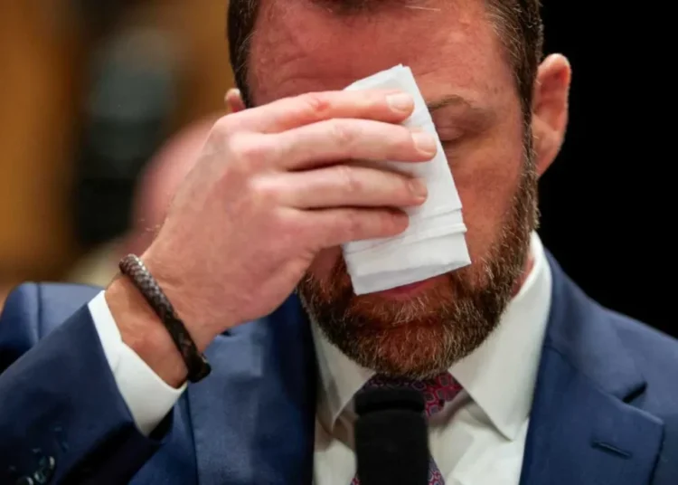 ‘Snowflake’ Markwayne Mullin lambasted for ‘clutching’ stress ball during tense briefing