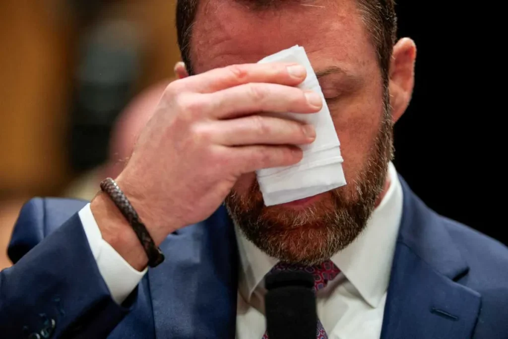 ‘Snowflake’ Markwayne Mullin lambasted for ‘clutching’ stress ball during tense briefing