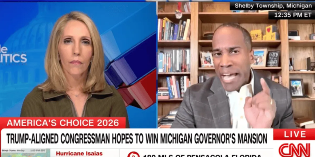 MAGA candidate gets more than he bargained for in tense exchange with CNN’s Dana Bash