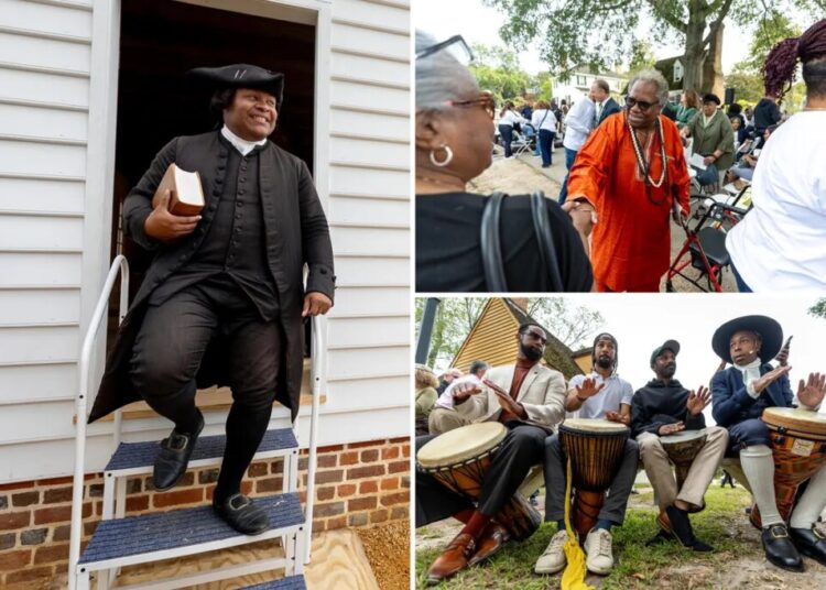 Churchgoers celebrate reconstruction of one of the oldest Black churches in the US