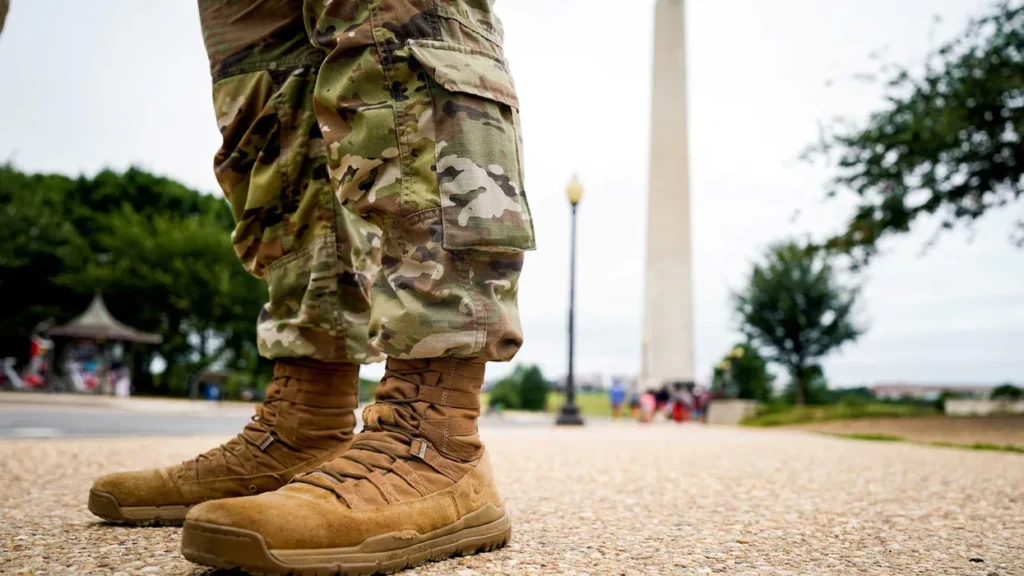 National Guard breaks silence as alarms blare over troops near D.C. ballot box