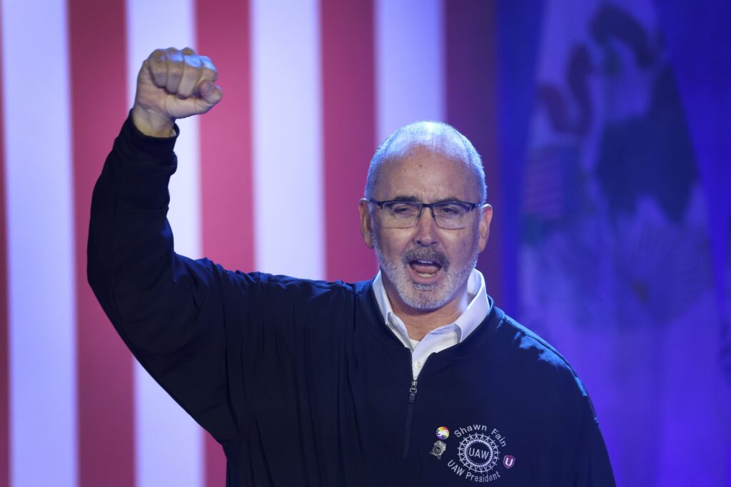 UAW leader reviled by Trump declares victory in reelection
