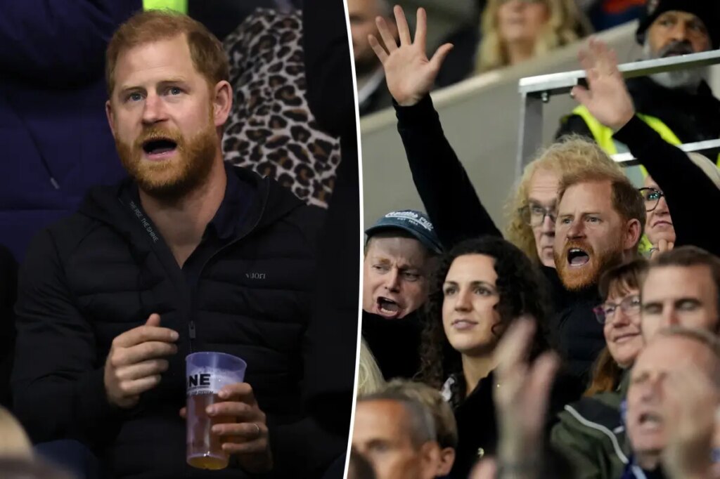 Prince Harry booed during surprise low-key appearance at UK rugby match
