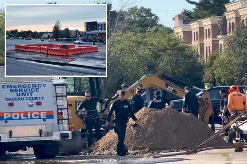 NY construction worker dies after he’s submerged during water main break near Long Island’s largest mall