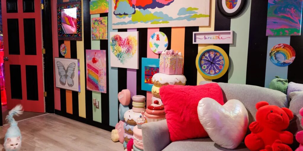 Gen Z is rejecting millennial beige and embracing the colorful ‘dopamine decor’ trend. Designers say it’s a coping mechanism