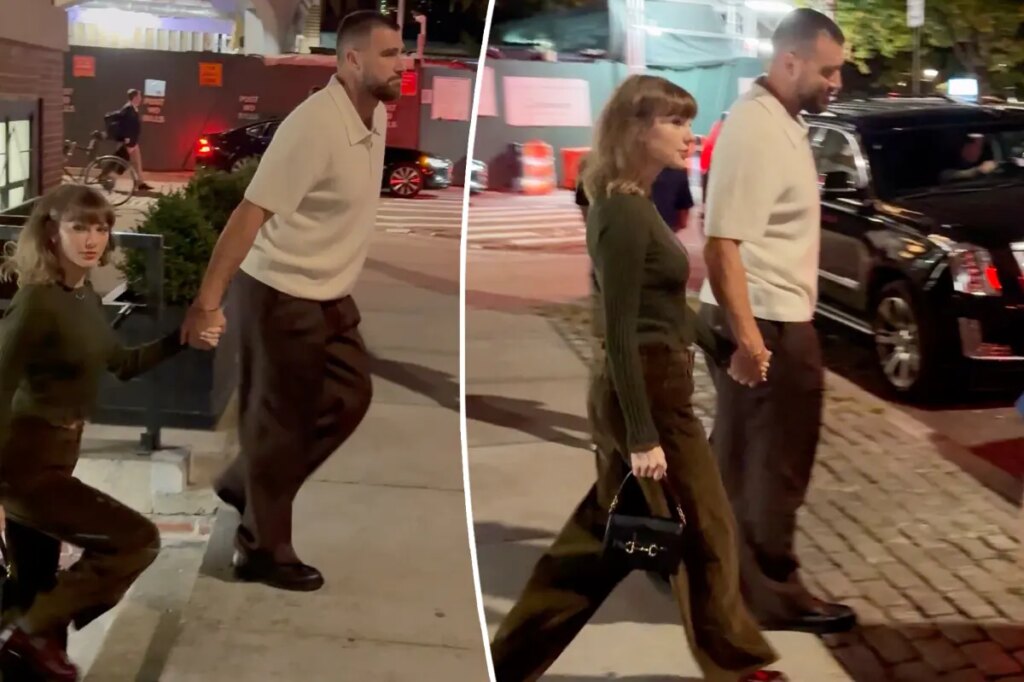 Taylor Swift and Travis Kelce hold hands on NYC date night amid bitter feud with neighbors