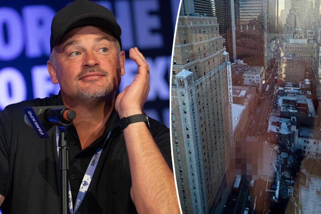 ‘Smallville’ star Tom Welling accidentally exposes himself in hotel window reflection