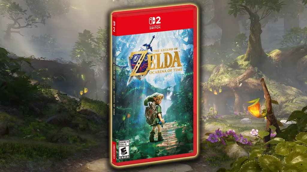 Zelda Ocarina of Time Remake Gold Foil Cover
