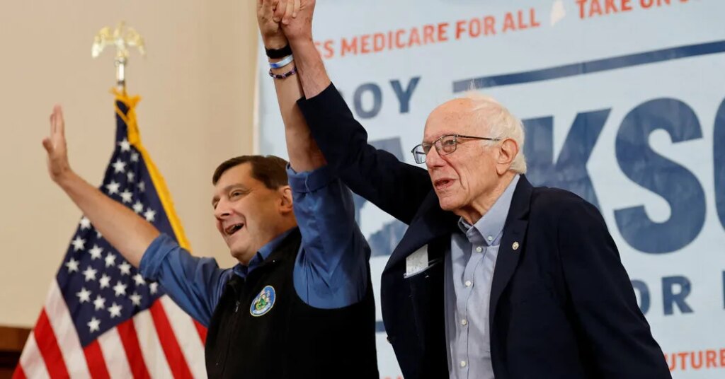 In Maine Senate Race, Anxious Democrats Turn to Bernie Sanders for a Jolt