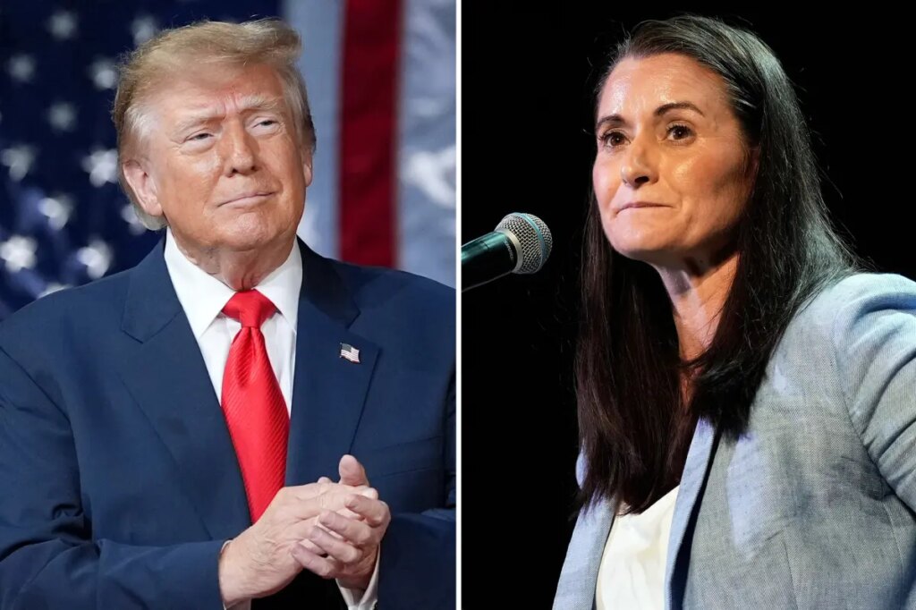 NY Rep. Lawler’s Democratic challenger Cait Conley claims Trump is the greatest threat to America