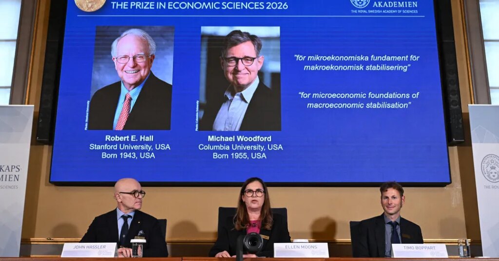 Duo Share Nobel in Economics for Work on Steering Through Booms and Busts