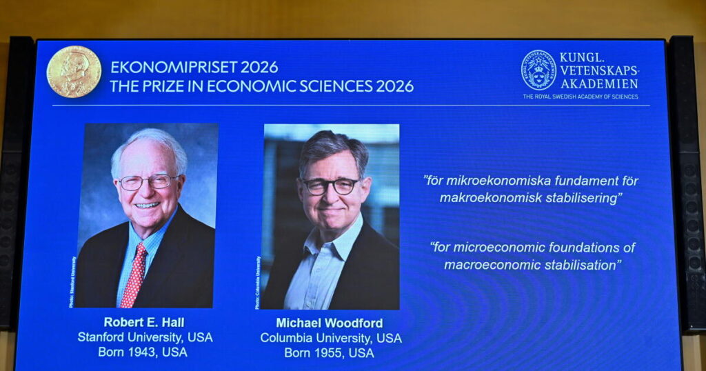 2 American economists win Nobel for work on managing economic shocks