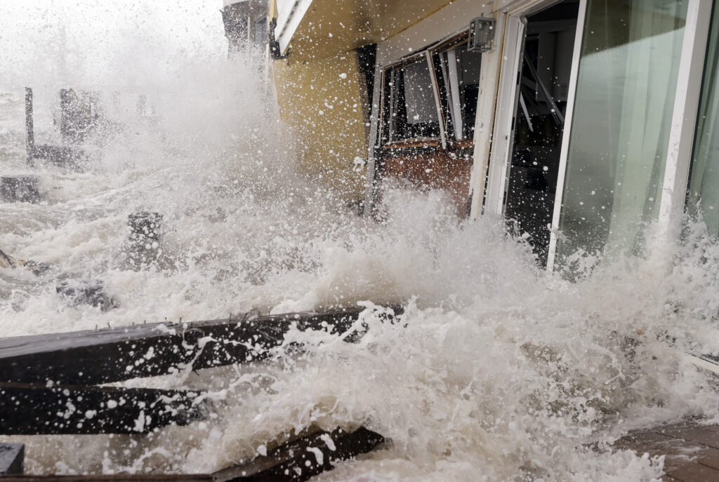 California beaches, homes slammed by waves from Tropical Storm Rachel