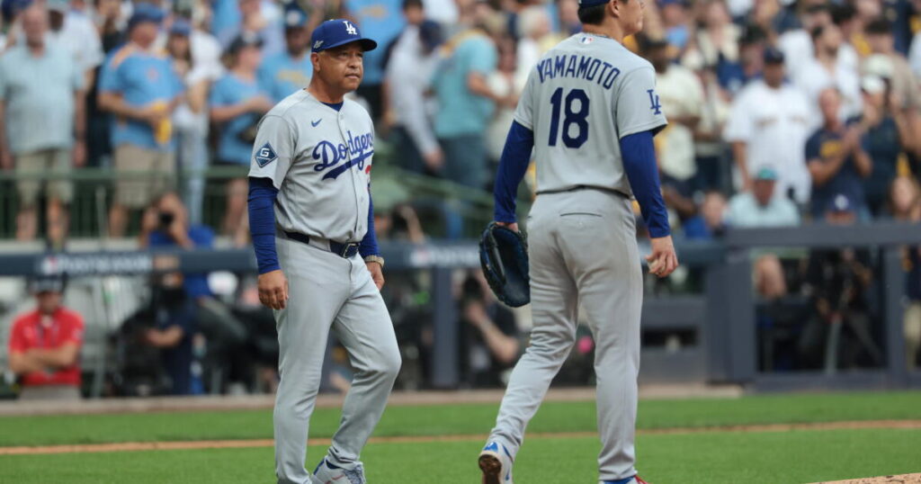 Yoshinobu Yamamoto chased early, Dodgers fall into two-game hole after Game 2 NLCS loss