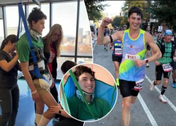Kentucky teen finishes Chicago Marathon less than a year after spinal injury left him paralyzed