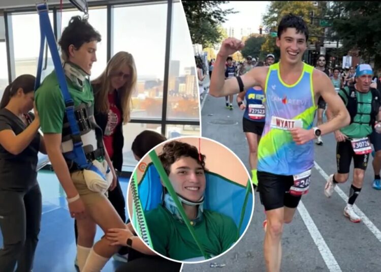 Kentucky teen finishes Chicago Marathon less than a year after spinal injury left him paralyzed