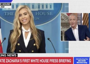 MS NOW dumbfounded by new press secretary’s disastrous debut: ‘Glad we cut away’