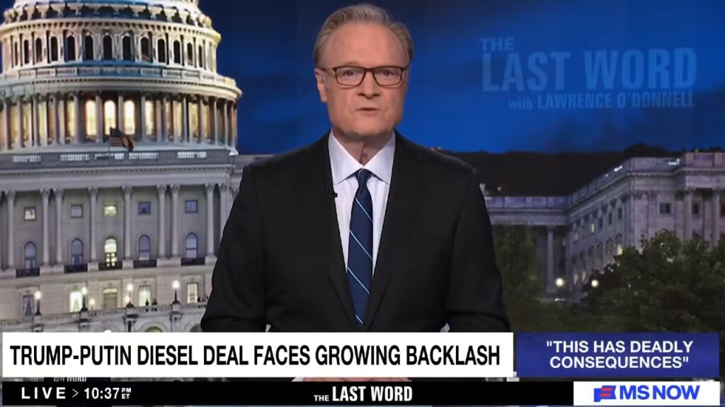 Lawrence O’Donnell Labels Trump a ‘Pathological Liar’ Over Russian Oil Deal, Ukraine Cease-Fire