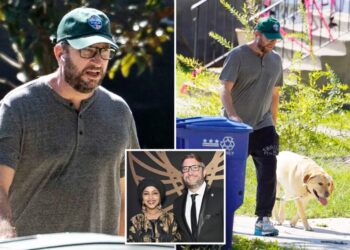 Ilhan Omar’s husband spotted for first time since DHS raid – as Trump questions how couple can afford their ‘lovely place in Washington’ 