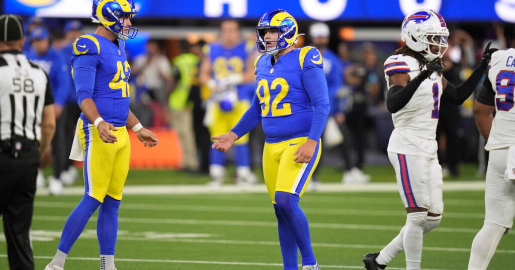 Rams release kicker Harrison Mevis after more issues in loss to Bills